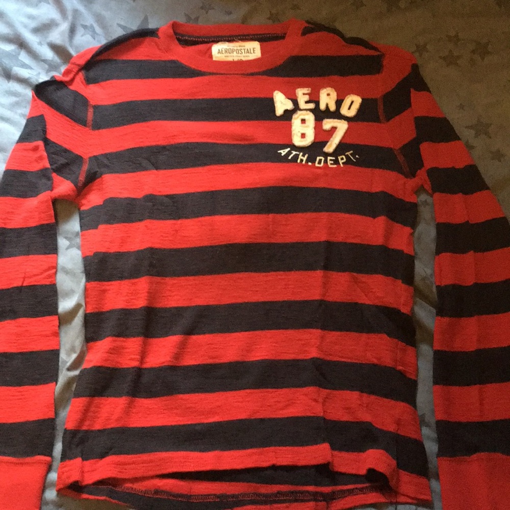 Long sleeve striped Aeropostale shirt